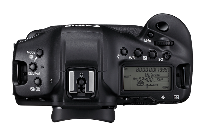 Canon EOS 1D X Mark III DSLR Camera top