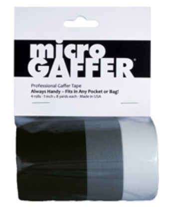 Micro Gaffer 4 Pack Black White Gray