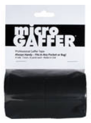 Micro Gaffer 4 Pack Black