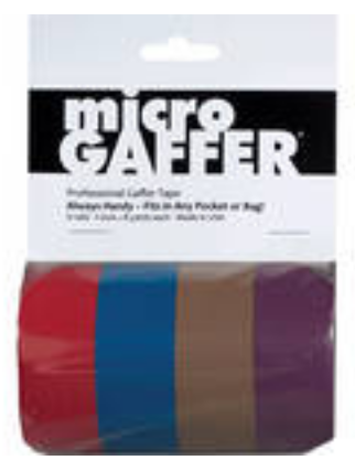 Micro Gaffer 4 Pack Red, Blue, Brown, Purple