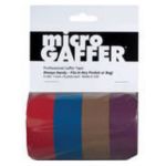 Micro Gaffer 4 Pack Red, Blue, Brown, Purple